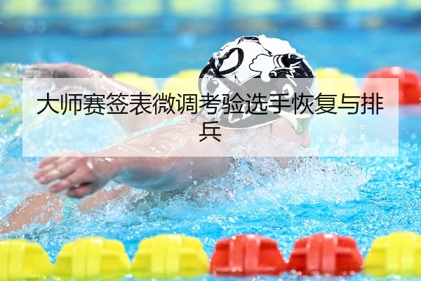 大师赛签表微调考验选手恢复与排兵 - YH Entertainment